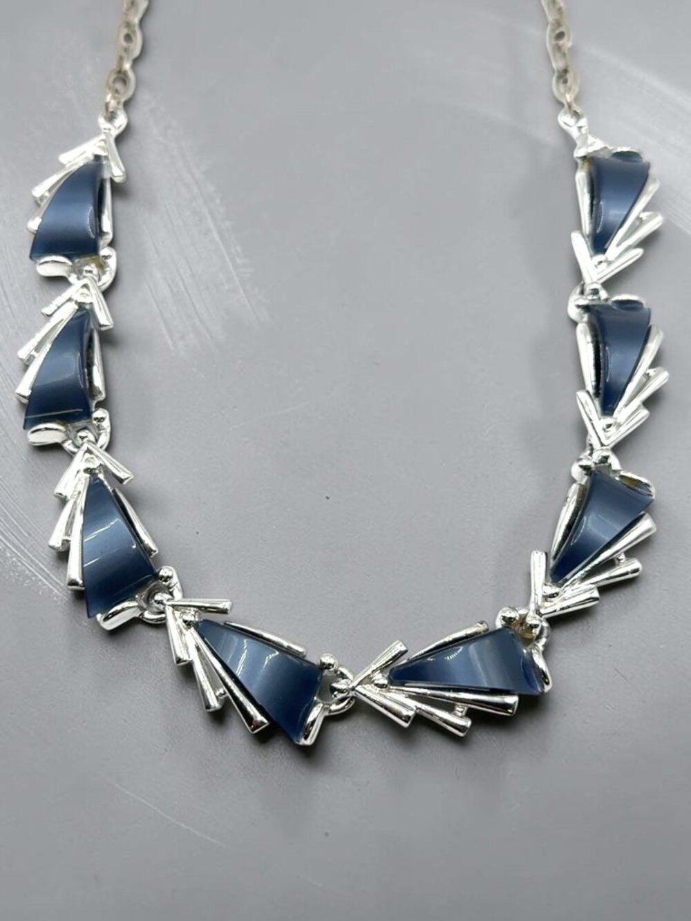 Arthur Pepper Slate Gray Thermoset Necklace